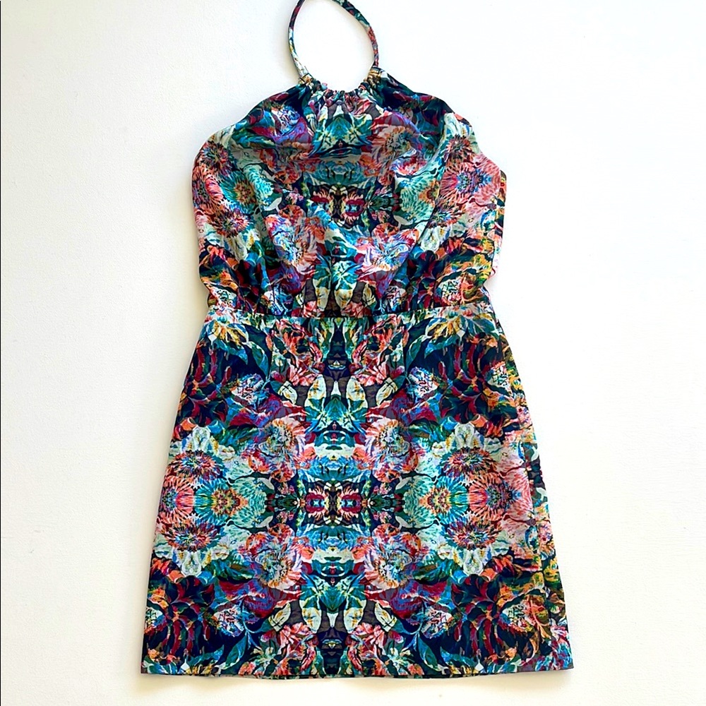 Keepsake Floral Halter Neck Dress